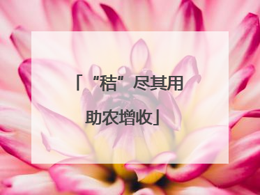 “秸”尽其用 助农增收