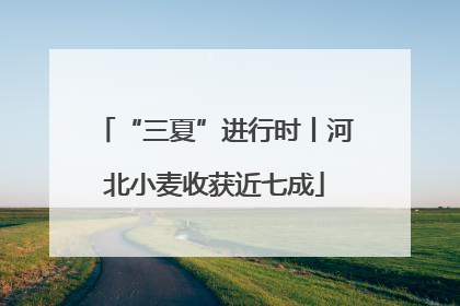 “三夏”进行时丨河北小麦收获近七成