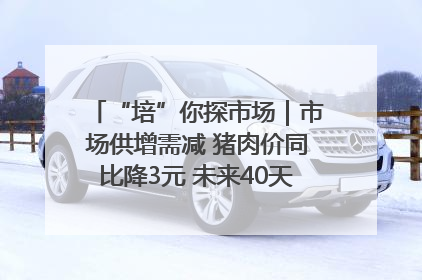 “培”你探市场｜市场供增需减 猪肉价同比降3元 未来40天便宜猪肉敞开吃