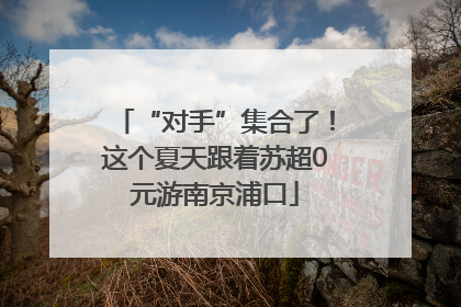 “对手”集合了！这个夏天跟着苏超0元游南京浦口
