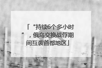 “持续6个多小时”，俄乌交换战俘期间互袭首都地区