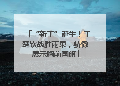 “新王”诞生！王楚钦战胜雨果，骄傲展示胸前国旗