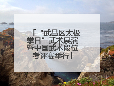 “武昌区太极拳日”武术展演暨中国武术段位考评赛举行