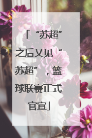 “苏超”之后又见“苏超”，篮球联赛正式官宣