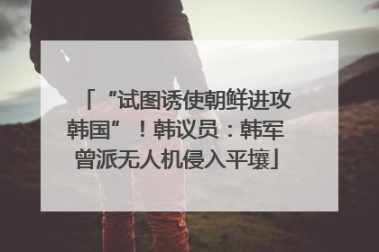 “试图诱使朝鲜进攻韩国”！韩议员：韩军曾派无人机侵入平壤