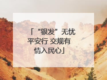 “银发”无忧平安行 交规有情入民心