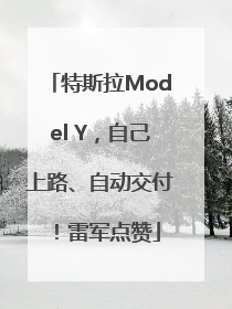 特斯拉Model Y，自己上路、自动交付！雷军点赞