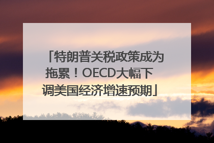 特朗普关税政策成为拖累！OECD大幅下调美国经济增速预期