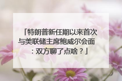 特朗普新任期以来首次与美联储主席鲍威尔会面：双方聊了点啥？