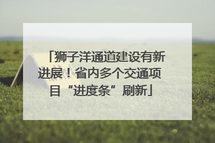 狮子洋通道建设有新进展！省内多个交通项目“进度条”刷新