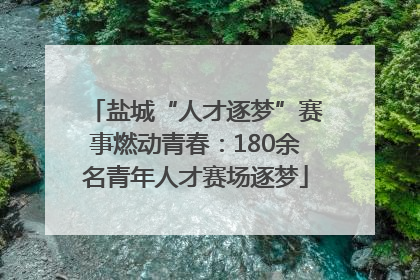 盐城“人才逐梦”赛事燃动青春：180余名青年人才赛场逐梦