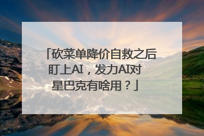 砍菜单降价自救之后盯上AI，发力AI对星巴克有啥用？