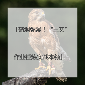 硝烟弥漫！“三实”作业锤炼实战本领