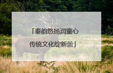 秦韵悠扬润童心 传统文化绽新蕾