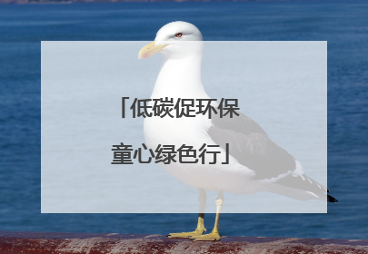 低碳促环保 童心绿色行