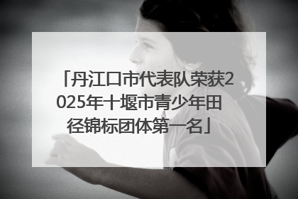 丹江口市代表队荣获2025年十堰市青少年田径锦标团体第一名