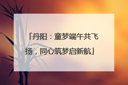 丹阳：童梦端午共飞扬，同心筑梦启新航