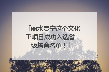 丽水景宁这个文化IP项目成功入选省级培育名单！