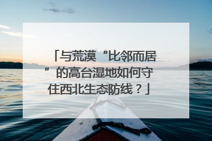 与荒漠“比邻而居”的高台湿地如何守住西北生态防线？