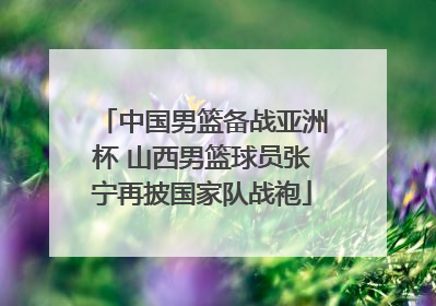 中国男篮备战亚洲杯 山西男篮球员张宁再披国家队战袍