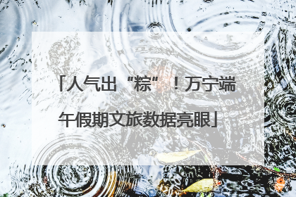 人气出“粽”！万宁端午假期文旅数据亮眼