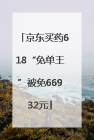 京东买药618“免单王”被免66932元