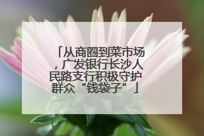 从商圈到菜市场，广发银行长沙人民路支行积极守护群众“钱袋子”