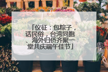 仪征：包粽子，话民俗，台湾同胞、海外归侨齐聚一堂共庆端午佳节