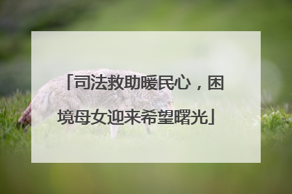 司法救助暖民心，困境母女迎来希望曙光
