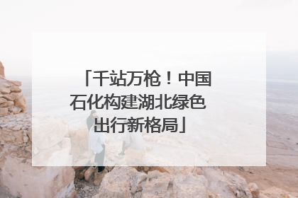 千站万枪！中国石化构建湖北绿色出行新格局