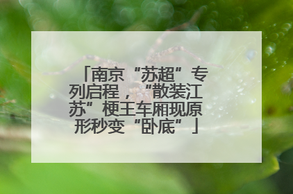 南京“苏超”专列启程，“散装江苏”梗王车厢现原形秒变“卧底”