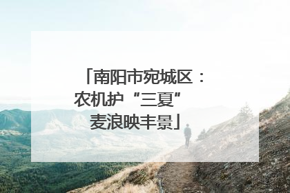 南阳市宛城区：农机护“三夏” 麦浪映丰景