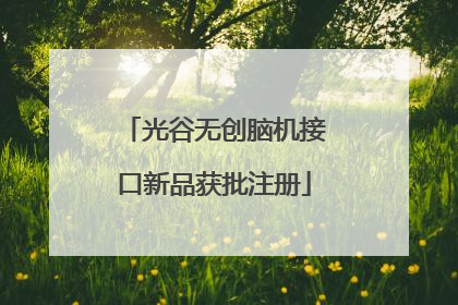 光谷无创脑机接口新品获批注册