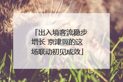 出入境客流稳步增长 京津冀的这场联动初见成效