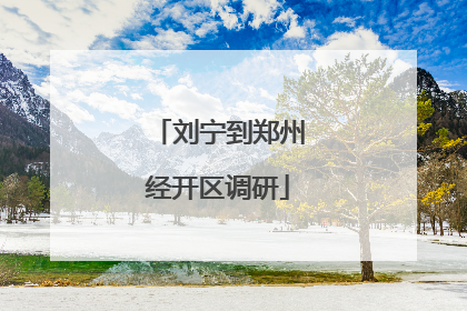 刘宁到郑州经开区调研