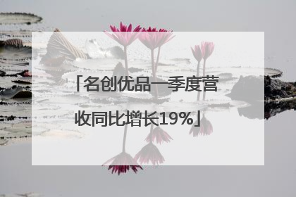 名创优品一季度营收同比增长19%