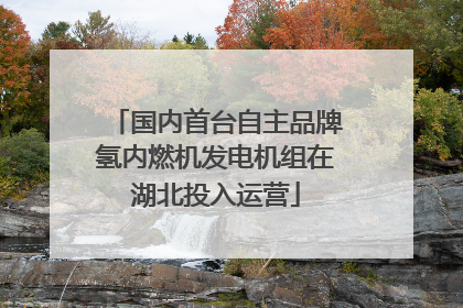 国内首台自主品牌氢内燃机发电机组在湖北投入运营