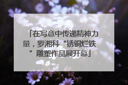 在写意中传递精神力量，罗湘科“锈铜烂铁”雕塑作品展开幕