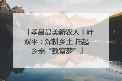 孝昌最美新农人丨叶双平：深耕乡土 托起乡亲“致富梦”