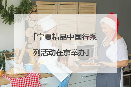 宁夏精品中国行系列活动在京举办
