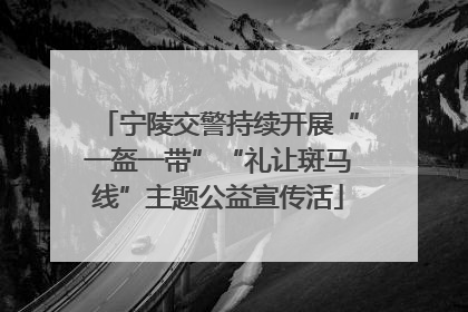 宁陵交警持续开展“一盔一带”“礼让斑马线”主题公益宣传活