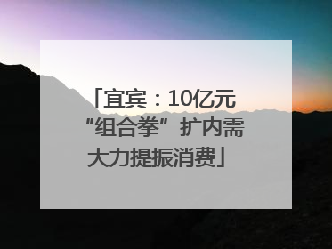 宜宾：10亿元“组合拳”扩内需 大力提振消费