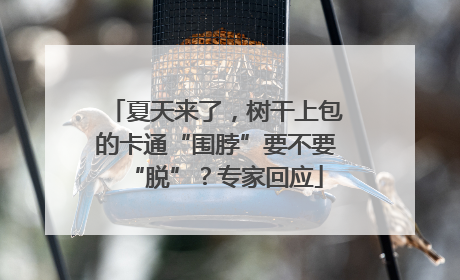夏天来了，树干上包的卡通“围脖”要不要“脱”？专家回应