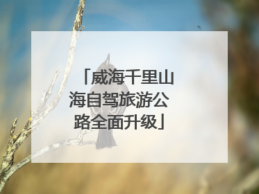 威海千里山海自驾旅游公路全面升级