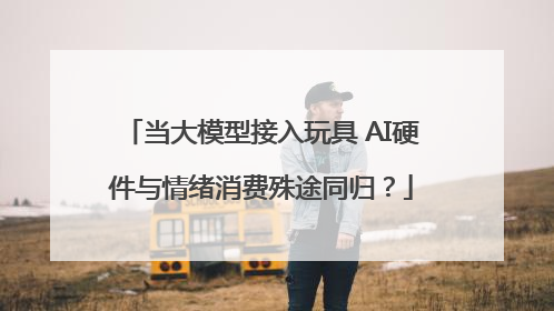当大模型接入玩具 AI硬件与情绪消费殊途同归？