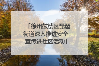 徐州鼓楼区琵琶街道深入推进安全宣传进社区活动