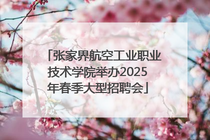 张家界航空工业职业技术学院举办2025年春季大型招聘会