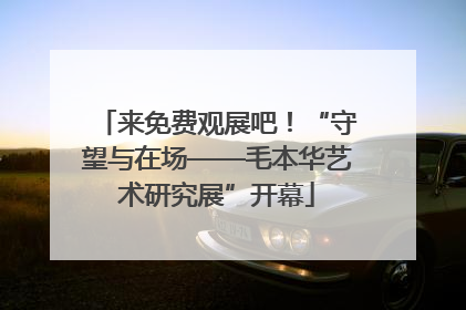 来免费观展吧！“守望与在场——毛本华艺术研究展”开幕