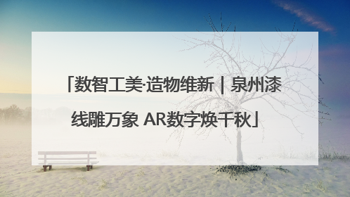 数智工美·造物维新｜泉州漆线雕万象 AR数字焕千秋