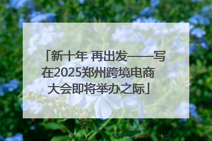 新十年 再出发——写在2025郑州跨境电商大会即将举办之际